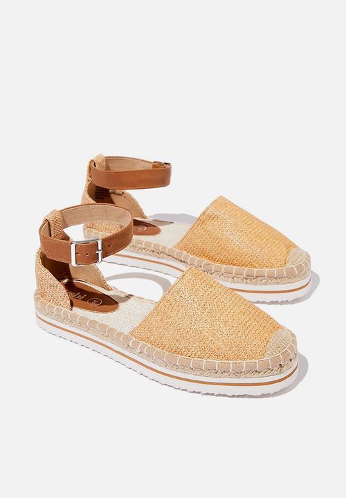 Cotton On - Nahla flatform - tan & blush