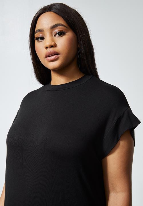 Superbalist - Polo neck column dress - black