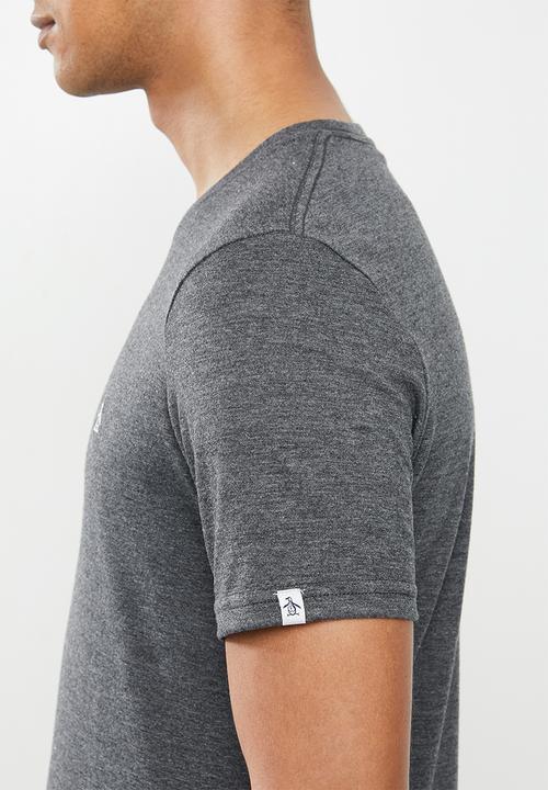 Original Penguin - Embroidered T-shirt  - dark grey