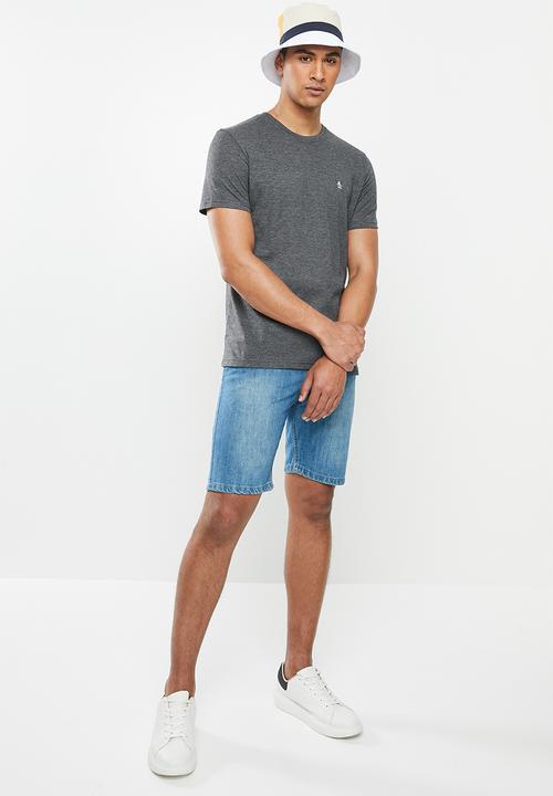 Original Penguin - Embroidered T-shirt  - dark grey