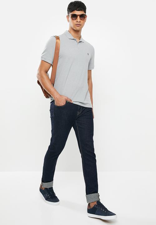 Original Penguin - Raised rib polo - grey