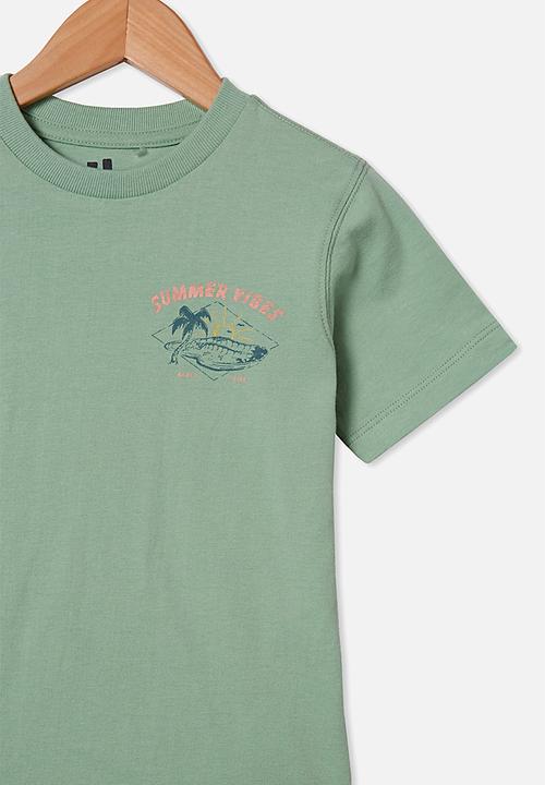 Cotton On - Max skater short sleeve tee - green