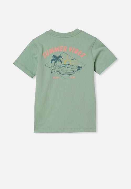 Cotton On - Max skater short sleeve tee - green