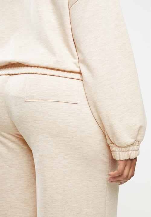 Me&B - Plus zip-through track top - beige