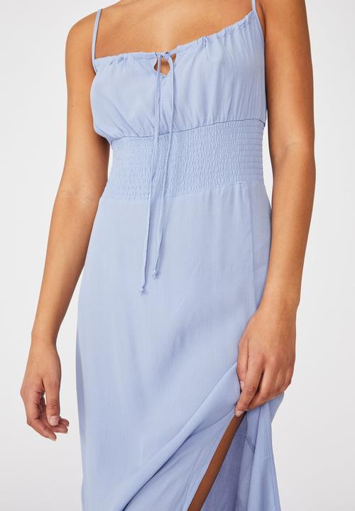 Cotton On - Woven melody strappy midi dress - vintage blue