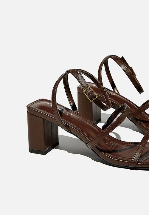 Cotton On - Layla block heel - brown 