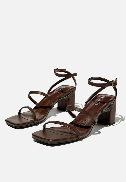 Cotton On - Layla block heel - brown 