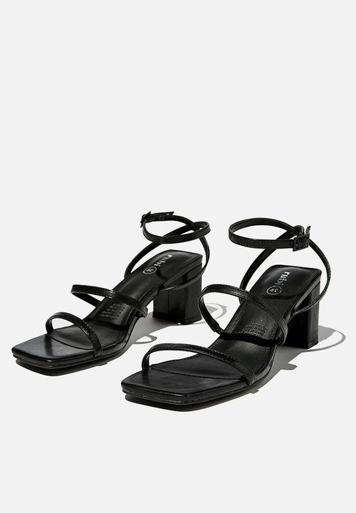 Cotton On - Layla block heel - black