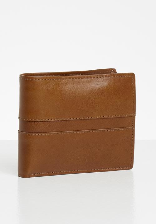 Billabong  - Boundary leather rfid 2 in 1 wallet - tan