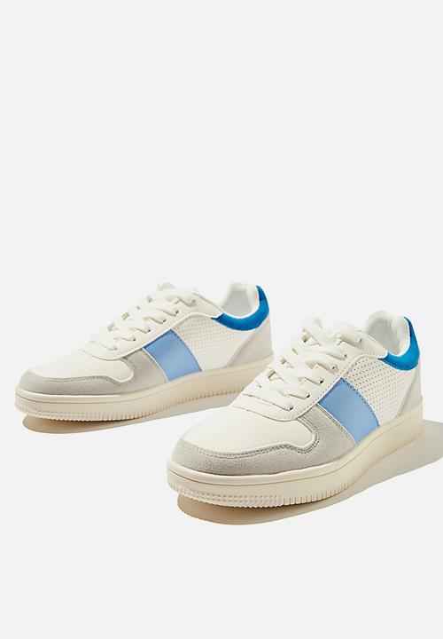 Cotton On - Alba retro low rise  - white &  blue