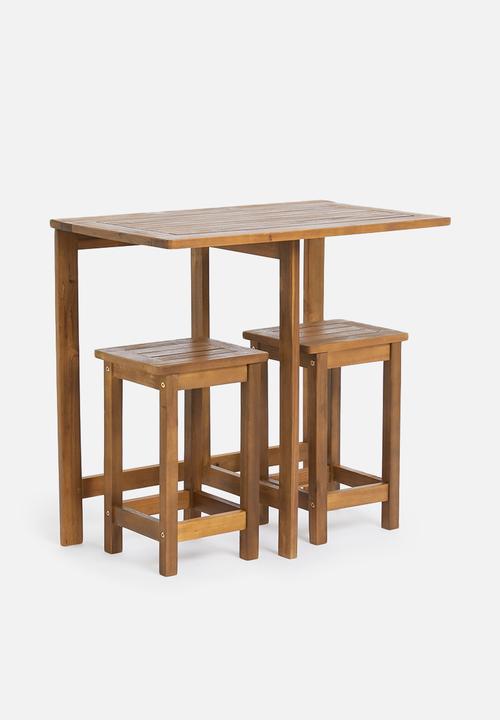 H&S - Acacia wood outdoor set - natural