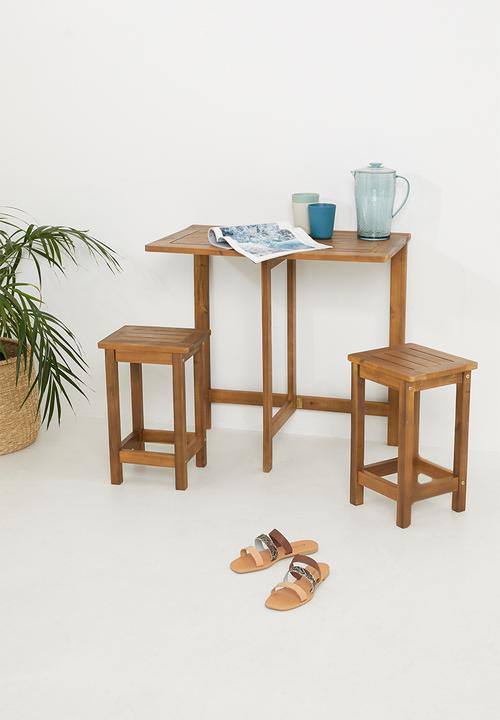 H&S - Acacia wood outdoor set - natural