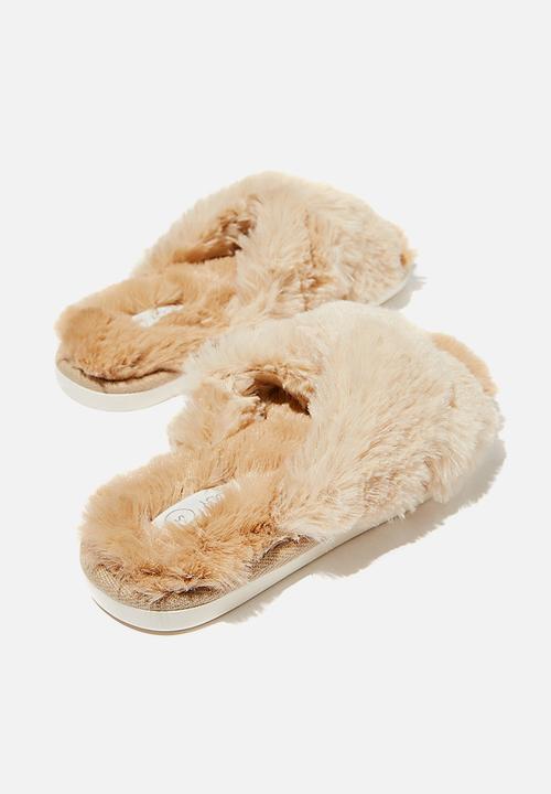 Cotton On - Arlie crossover slipper - caramel 