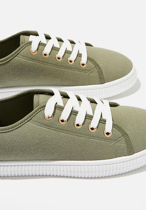 Cotton On - Chelsea creeper plimsoll - khaki