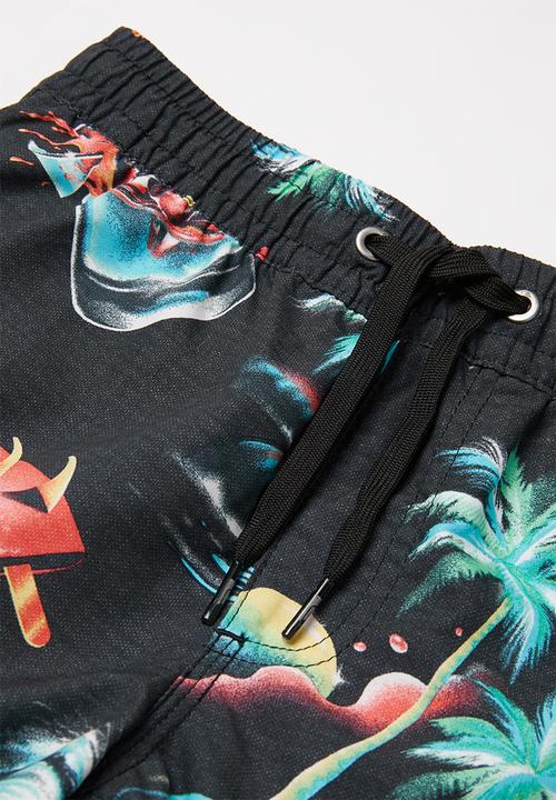 Quiksilver - Sun damage volley youth 14nb - multi 