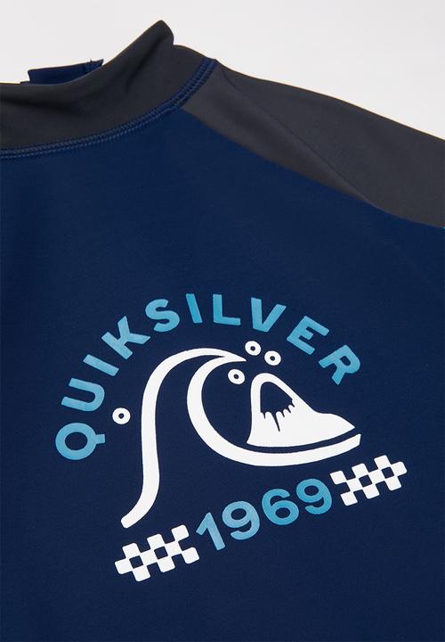 Quiksilver - Thermo short sleeve Upf 50 rash vest - blue