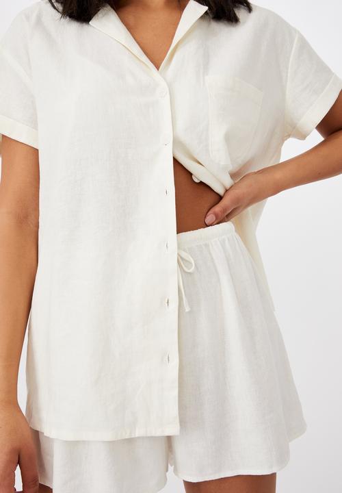 Cotton On - Pool side shirt - chalk white
