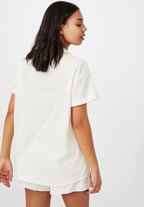 Cotton On - Pool side shirt - chalk white