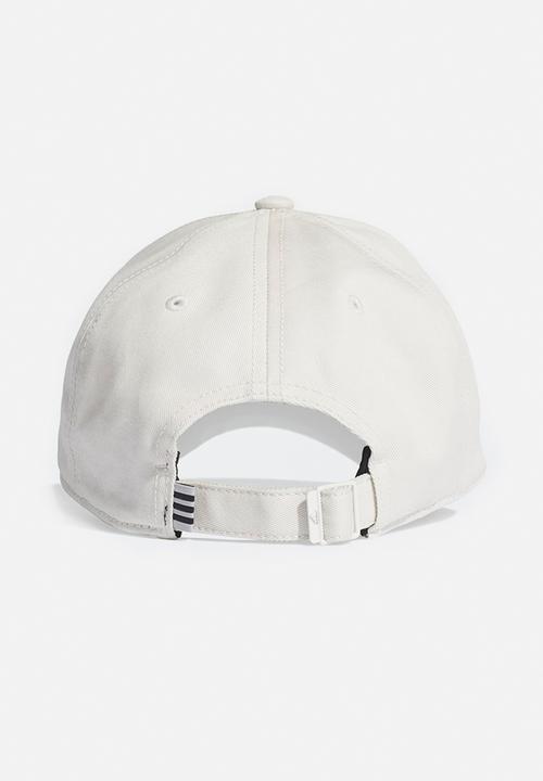 adidas Performance - Baseball 3 stripes cap - white & black 