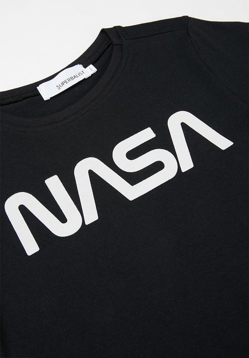 Superbalist - Nasa tee & shorts pj set - black