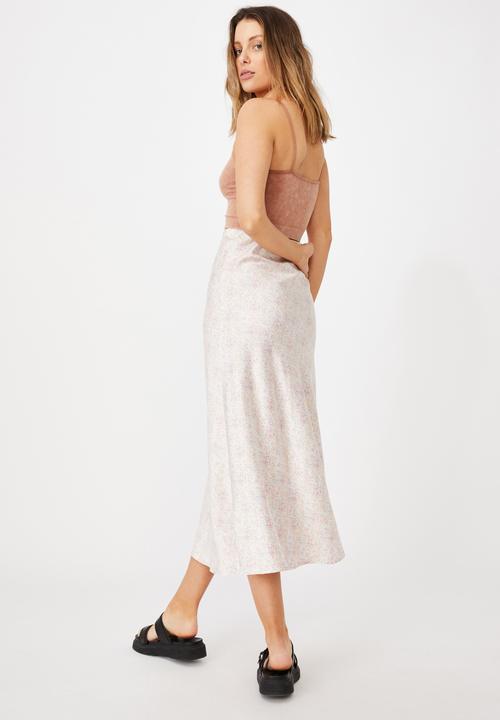Cotton On - All day slip skirt - becca floral white