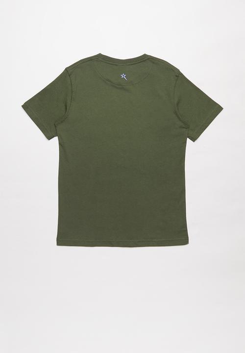 SOVIET - Boys short sleeve logo tee - green