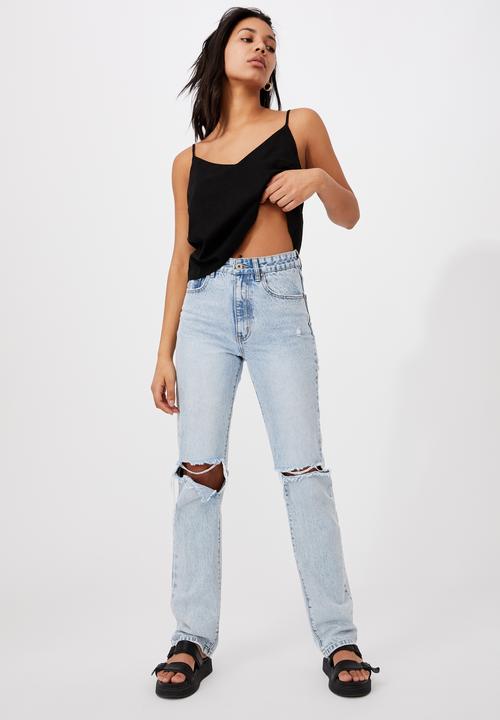 Cotton On - Amy V-neck cami - black