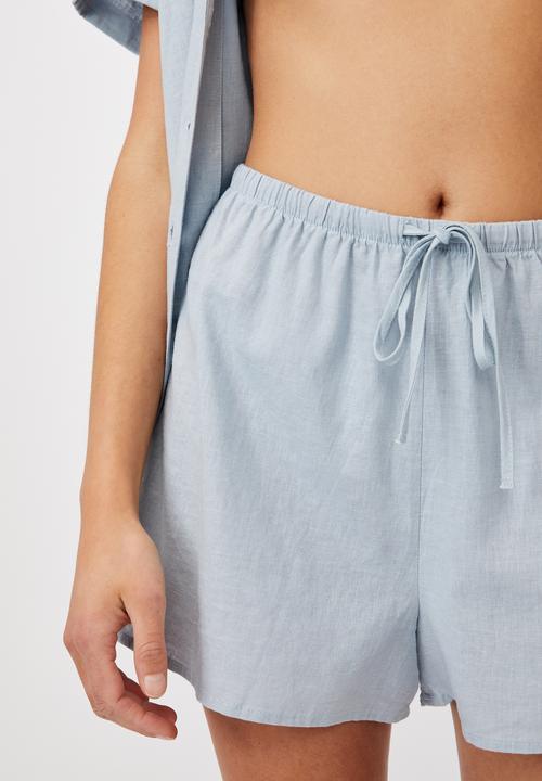 Cotton On - Cali pull on short - washed blue