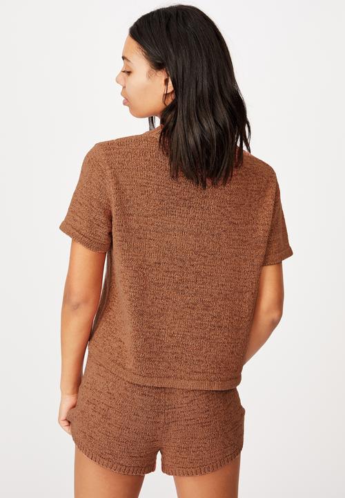 Cotton On - Summer lounge T-shirt - terracotta
