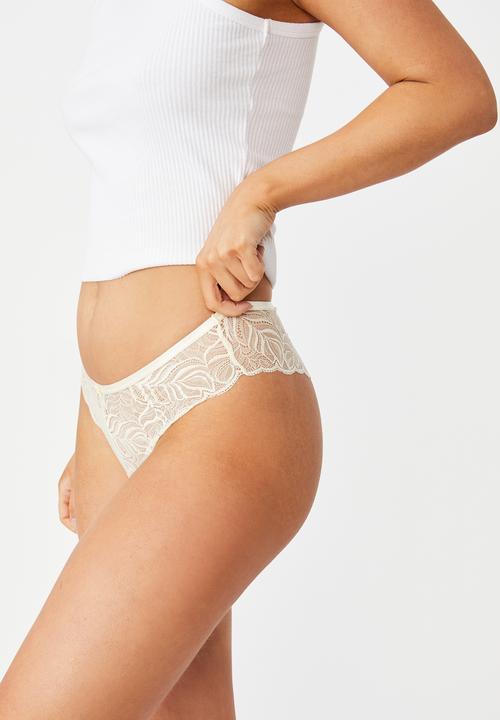 Cotton On - Summer lace brasiliano - icy custard