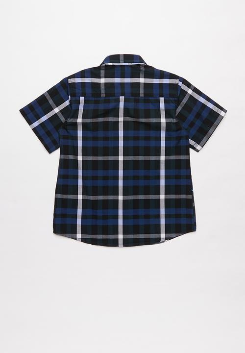 JEEP - Sven boys short sleeve yd check shirt - multi