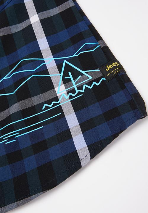 JEEP - Sven boys short sleeve yd check shirt - multi