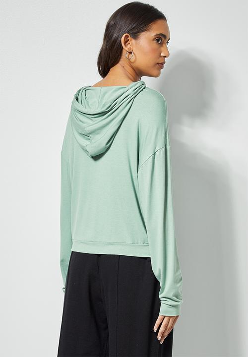 Superbalist - Soft lightweight hoodie - sage