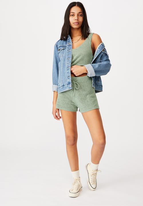 Cotton On - Match me knit short - seafoam green