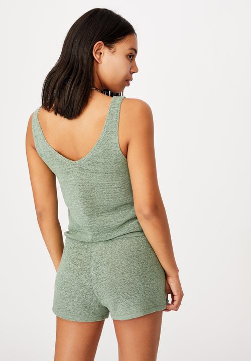 Cotton On - Match me knit short - seafoam green