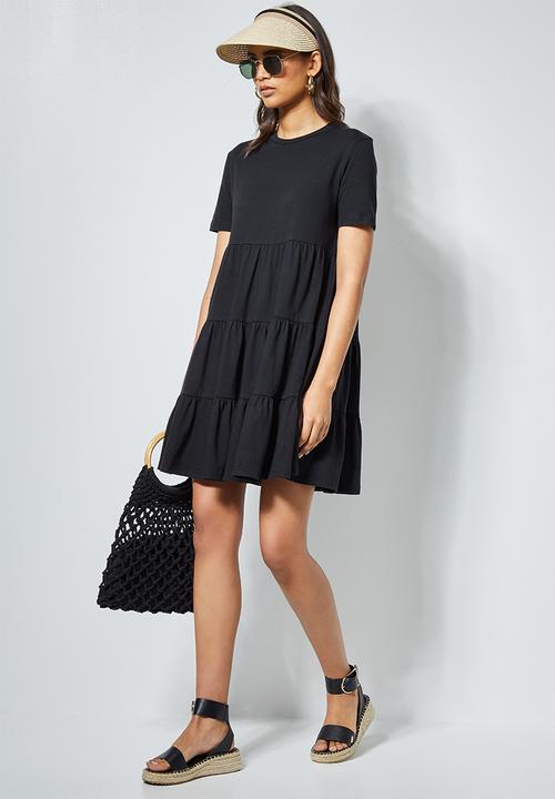 Superbalist - Knit babydoll dress - black