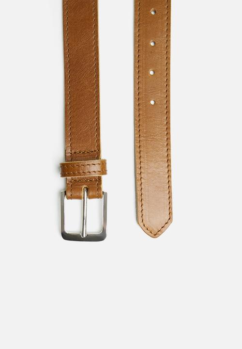 Superbalist - Josh leather belt- tan