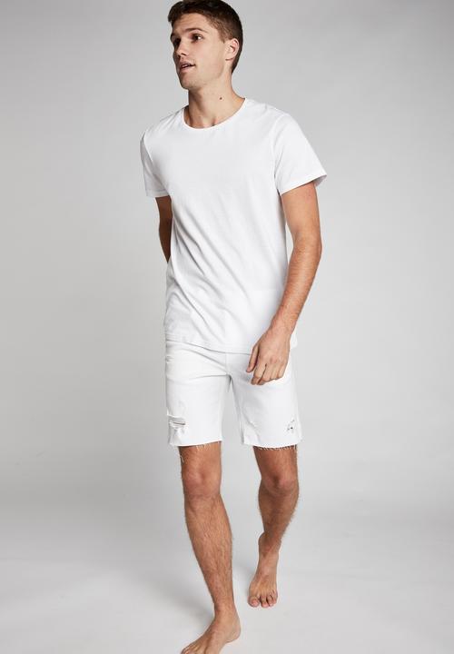 Cotton On - Straight short - white