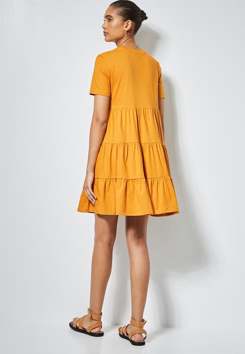 Superbalist - Knit babydoll dress - mustard
