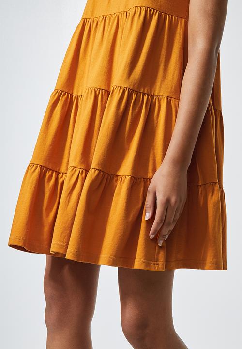 Superbalist - Knit babydoll dress - mustard