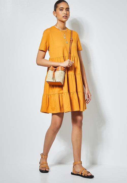Superbalist - Knit babydoll dress - mustard