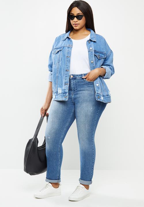 JUNAROSE - One novina sl mb jeans - blue