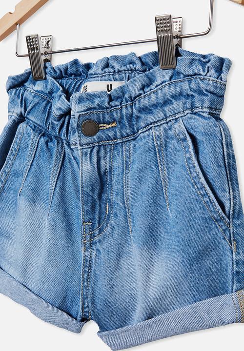 Cotton On - Peta paperbag short - weekend wash
