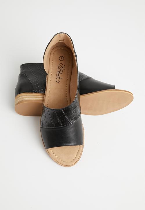 Miss Black - Micah 4 peep-toe - black