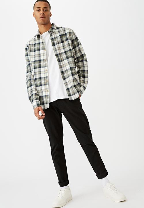 Cotton On - Skinny stretch chino - black