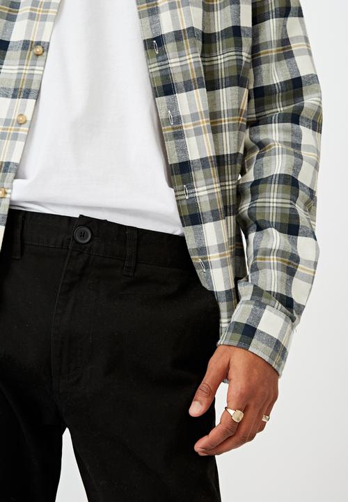Cotton On - Skinny stretch chino - black