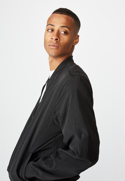 Cotton On - Resort bomber jacket - textured black