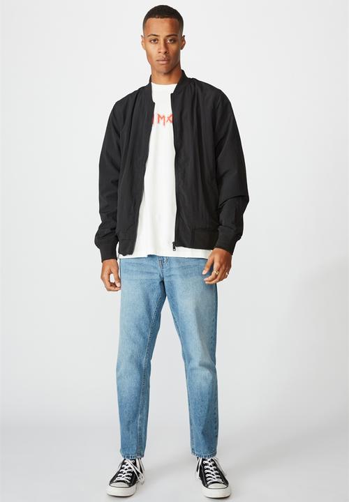 Cotton On - Resort bomber jacket - textured black