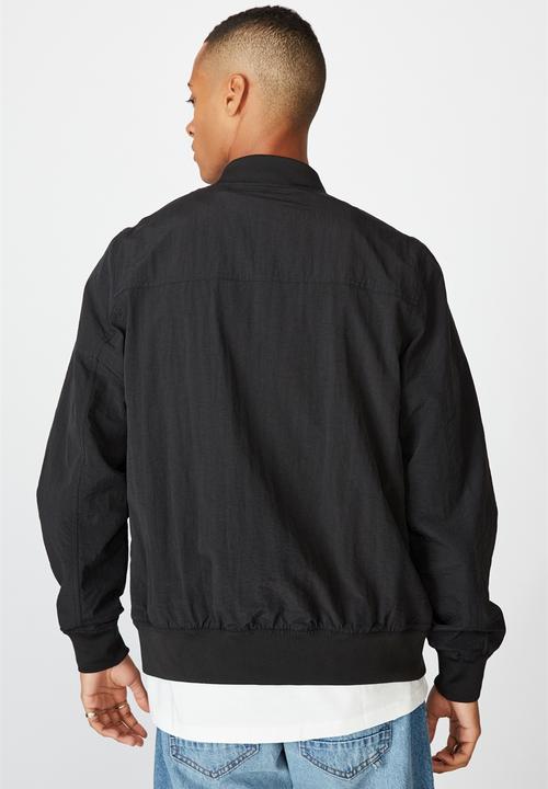 Cotton On - Resort bomber jacket - textured black