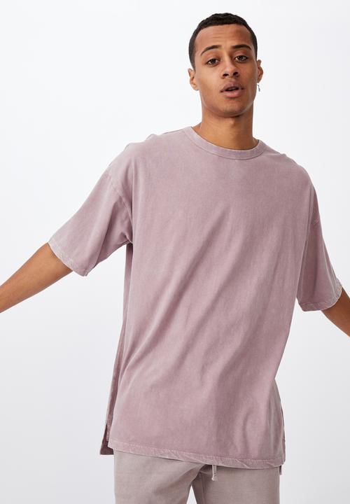 Cotton On - Oversized droptail tee - plum